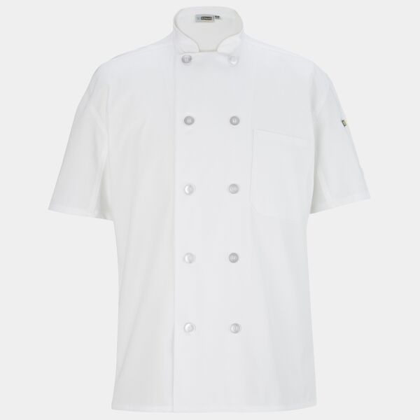 Mesh Back Chef Coat - 10 Buttons Thumbnail